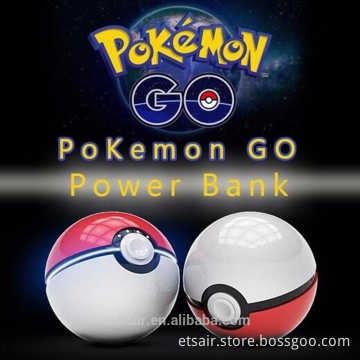 Wholesale Real Capacity 6000mah Customized Pokemon Go Game Power bank Portable Charger cartoon creative Magic Ball